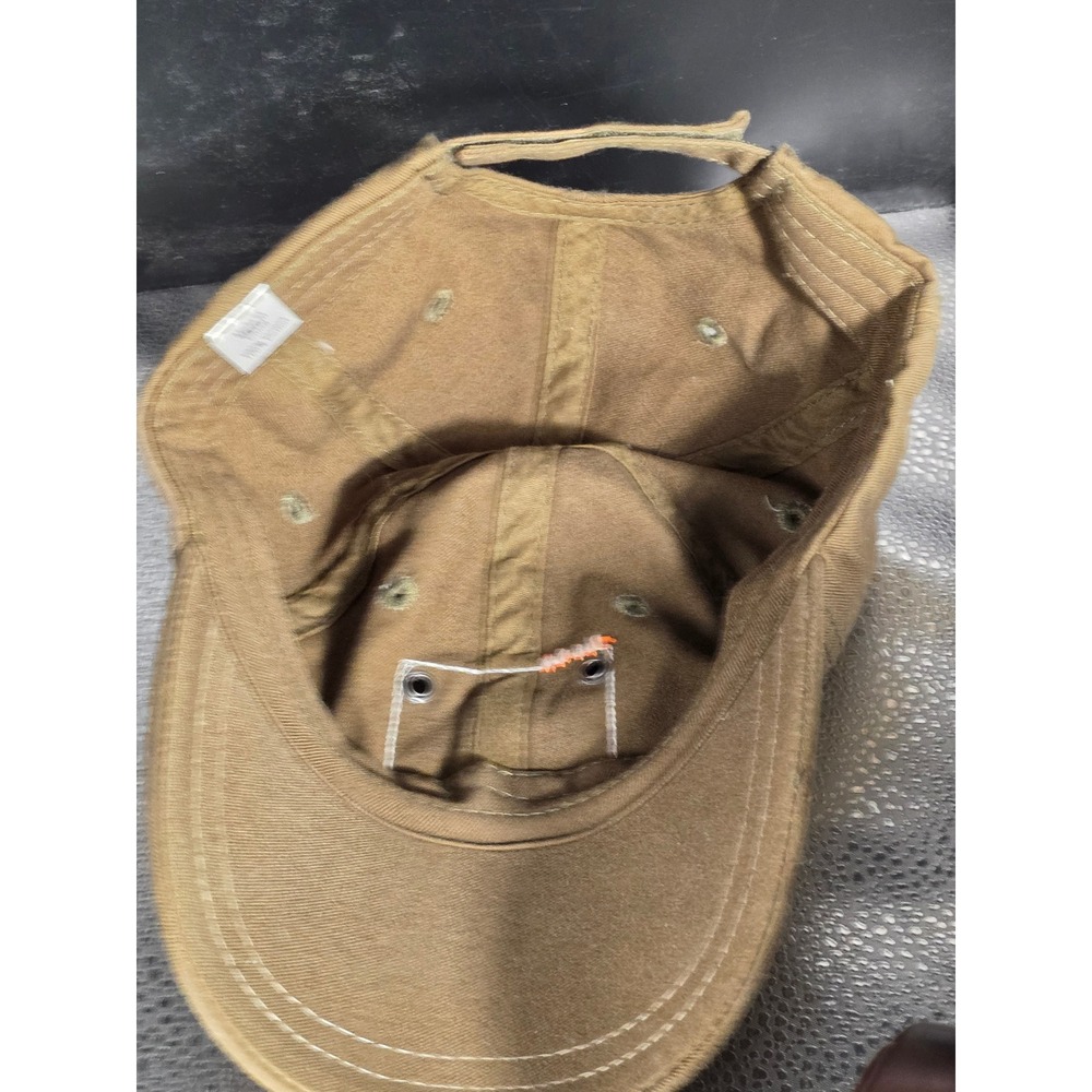 The Home Depot Hat Olive Green Canvas Rivet Patch Strapback Distressed Dad Cap - Picture 4 of 9
